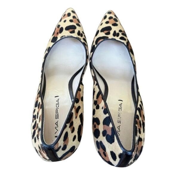 Vía Spiga Women's Leopard Print Pointed Toe Heel Size 10 - Picture 7 of 7
